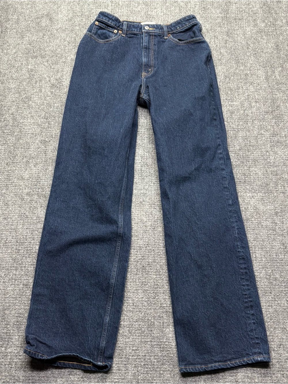 Abercrombie Fitch Jeans Womens 29/8L Blue 90's Relaxed High Rise Curve Love